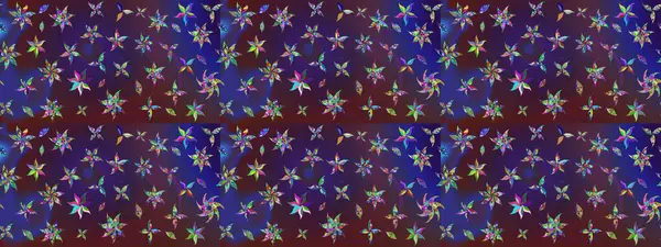 Chichi 'nin kumaş kalıbını çiz. Düz Çiçek Elementleri Tasarımı. Raster illüstrasyonu. Çiçek deseni. Renkli Bahar Teması çizim şablonu.