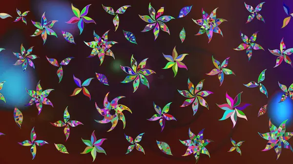 Raster resim. Elle çizilmiş. Güzel kumaş deseni. Doodle çiçekler ve dalları, otlar ve çiçekler.