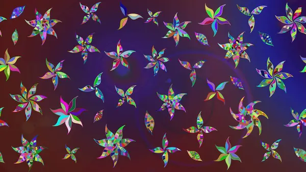 Renkli süs kenarı. Çiçek duvar kağıdı. Çizim kalıbı. Menekşe ve mor renkler üzerinde. Hint süsü. Raster illüstrasyonu.