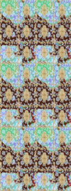 Tarafsız renklerde altın element. Damask arkaplanı. Barok tarzında altın çiçekli süs. Altın çiçekli çizim şekli.