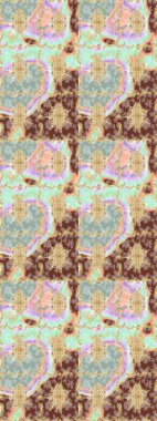 El yapımı dekoratif çerçeve, albüm kapağı, tebrik kartı, klasik Art deco tarzı. Raster soyut çiçek çelengi altın karalama fantezi yaprakları ve tarafsız renklerde çiçek.