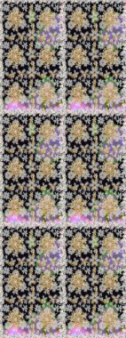 Raster altın desen. Doğulu stil, altın elementli gri renkli altın desenli arabesk yapar. Kusursuz kıvırcık saçlar..