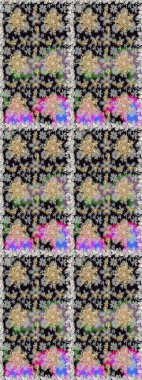 Gri renklerde altın tekrarlayan elementlerle soyut arkaplan. Kusursuz oryantal klasik altın desen.