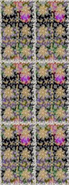 Kusursuz oryantal klasik altın desen. Gri renklerde altın tekrarlayan elementler içeren Raster soyut arkaplanı.