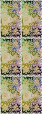 Raster altın desen. Kusursuz kıvırcık saçlar. Doğulu stil, altın elementlerle altın deseni nötr renklerle donatır..