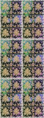 Kusursuz damaske klasik altın desen. Raster illüstrasyonu. Tekrarlayan elementlerle soyut arkaplan oluşturun. Gri renklerde altın desenli altın elementler.