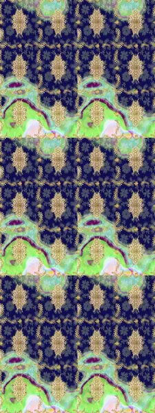 Doğu tarzı element. Davetiyeler, kartlar, web sayfası için Raster illüstrasyon. Tasarım şablonu için çizgi çizimi sınırı. Mavi renklerdeki altın element. Altın çizgili çiçek dekoru.