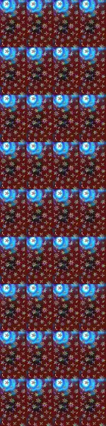 Çiçek duvar kağıdı. Kırmızı ve kahverengi renklerde. Renkli süs kenarı. Hint süsü. Raster illüstrasyonu. Çizim deseni.