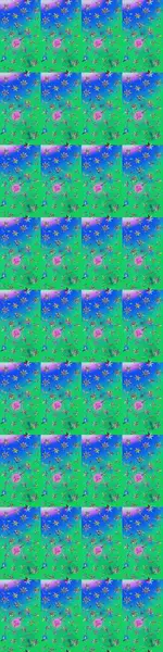 Klasik çiçek tasarımı elementleri. Yeşil ve mavi kıvırcık çiçekler yeşil ve mavi renklerde şekillenir. Raster illüstrasyonu.