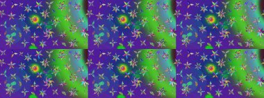 Güzel kumaş deseni. Raster illüstrasyonu. Güzel karalamalı çiçek desenli çizim. Küçük çiçekte sevimli çiçek deseni var..