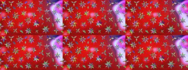 El çizimi. Kırmızı ve nötr renklerde çiçekler. Çiçekli eskiz deseni. Suluboya çizimi.