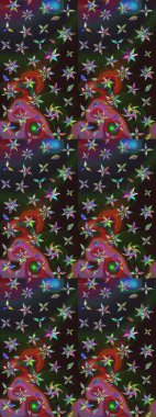 Tekstil, kumaş, kapaklar, duvar kağıtları, baskı, naylon, koleksiyon defteri, örgü, dekupaj için güzel bir eskiz. Küçük gri ve kahverengi çiçeklerle oldukça eski bir besin torbası deseni.