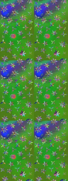 Güzel karalamalı çiçek desenli çizim. Küçük çiçekteki sevimli çiçek deseni. Güzel kumaş deseni. Raster illüstrasyonu.