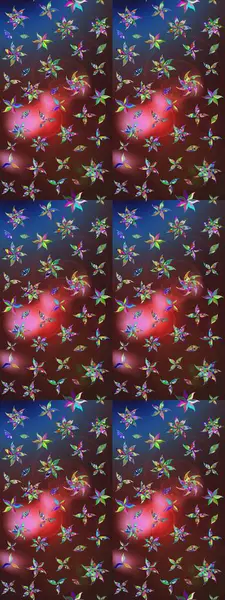 Raster güzel bir çiçek deseni çizmiş. Tatil havası. Nazik romantik baskı. Bahar mevsimi. Kahverengi ve mor renkte çiçekler.