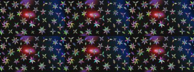 Suluboya etkisi. Raster deseni. Organik elementler. Botanik çizim deseni.