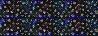 Üzerinde gelincikler ve vadi zambakları olan renkli çiçek desenli nakış deseni. Tekstil tasarımı için gri ve mavi renkli geleneksel halk çiçekleri..