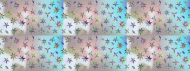 Gri ve nötr renklerde manzaralı çiçek deseni. Çiçek kompozisyonu, el boyası, hassas şablon. Üst manzara, yumuşak stil. Sevgililer günü ve tebrik kartı konsepti için şık bir davet.