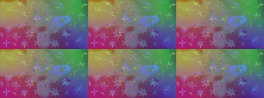 Raster illüstrasyonundaki çiçek desenli çizim. Güzel kumaş deseni. Renkli Bahar Teması eskiz kalıbı. Düz Çiçek Elementleri Tasarımı.