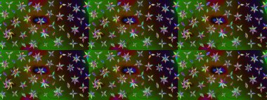 Çiçek arkaplanlı soyut zarafet eskiz deseni. Raster Güzel kumaş deseni.