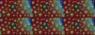 Kahverengi ve kırmızı renkte çiçekli çiçek deseni. Suluboya tarzında kahverengi ve kırmızı renkte çiçekler.