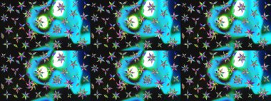 Botanik çizim kalıbı. Organik elementler. Suluboya etkisi. Raster deseni.