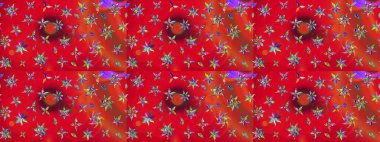 Güzel çiçek deseni. Kırmızı ve turuncu renkli çiçekler. Renkli Bahar Teması eskiz kalıbı. Düz Çiçek Elementleri Tasarımı.