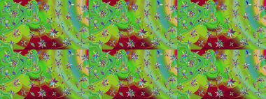 Güzel suluboya yaz çiçekleri deseni..