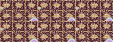 Klasik Raster kahverengi ve altın desenli çizim. Klasik klasik klasik arka plan. Geleneksel oryantasyon süsü.