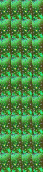 Yumuşak, yaz çiçekli arka plan. Çiçekli karalama şeklinde Raster çiçek deseni. Yeşil ve mavi renkte çiçekler.