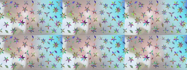 Gri ve nötr renklerde manzaralı çiçek deseni. Çiçek kompozisyonu, el boyası, hassas şablon. Üst manzara, yumuşak stil. Sevgililer günü ve tebrik kartı konsepti için şık bir davet.