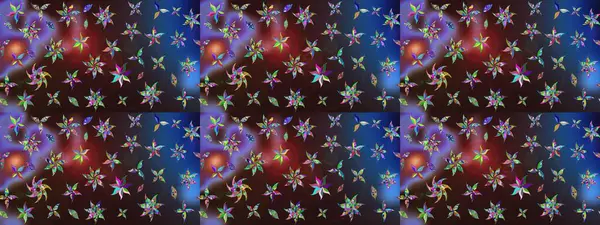 Çiçekli çiçek deseni, suluboya. Raster deseni. Küçük çiçekte güzel bir çiçek deseni..