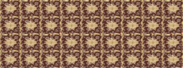 Dekoratif simetri arabesk. Kahverengi renklerde altın. Doğum günü kartı, davetiye ya da afiş için iyidir. Ortaçağ çiçek desenini çiz. Raster illüstrasyonu.