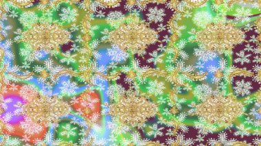 Klasik klasik klasik arka plan. Altın elementlerle nötr renklerde altın desen. Klasik Raster altın desenini çiz. Geleneksel oryantasyon süsü.