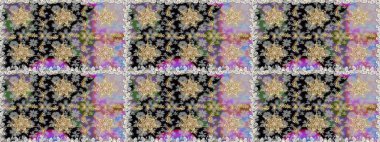 Raster geometrik arka plan. Altın rengi, kusursuz çizim. Senin tasarımın için, duvar kağıdı. Gri renklerde, altın çiçekli altın desenler..