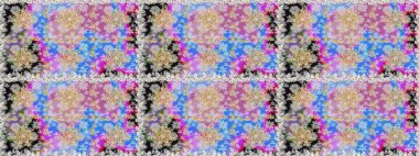 Raster geleneksel altın pürüzsüz deseni nötr renklerde. Barok tarzında kusursuz bir doğulu süsü..