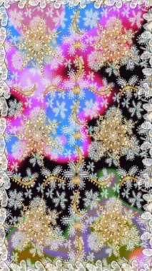 Paisleys zarif çiçek desenli arkaplan duvar kâğıdı çizimi klasik stil, modern 3D çizgili sanat eseri altın ve nötr desenli çiçek yaprakları ve süslemeleri..