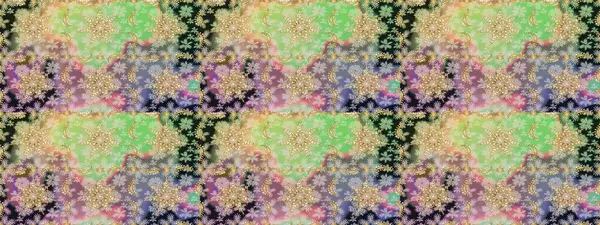 Çiçek kiremitleri. Raster altın tekstil baskısı. Kusursuz desenli oryantal süs. İslam tasarımı. Altın elementlerle nötr renklerde altın desen.