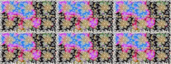 Doğu tarzı element. Altın desenli çiçek dekoru. Gri renklerdeki altın element. Davetiyeler, kartlar, web sayfası için Raster illüstrasyon. Çizgi sanatı tasarım şablonu için sınırsız sınır.