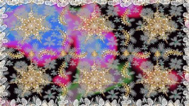 Gri renklerde, altın elementli, pürüzsüz bir desen. Şam tasarım için kusursuz desen.