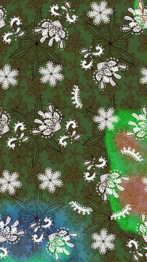 Kızılderili desenli desenli desenli şal deseni. Raster Henna dövme stili. Etnik Mandala süsü. Tekstil, tebrik kartı, boyama kitabı, telefon kılıfı baskısı için kullanılabilir.