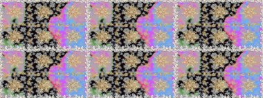 Gri renklerdeki altın element. Damask pürüzsüz yineleme kalıbı. Barok tarzında altın çiçekli süs. Antika altın tekrarlanabilir duvar kağıdı.