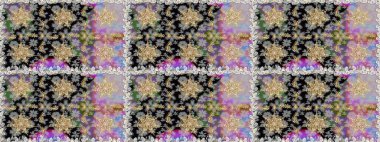 Raster geometrik arka plan. Altın rengi, kusursuz çizim. Senin tasarımın için, duvar kağıdı. Gri renklerde, altın çiçekli altın desenler..