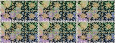 Raster altın pürüzsüz desen. Kusursuz altın desenli bukleler. Gri renklerde kusursuz desen. Doğu tarzında altın elementler arabesk.