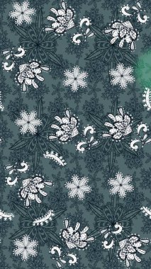 Kızılderili desenli desenli desenli şal deseni. Tekstil, tebrik kartı, boyama kitabı, telefon kılıfı baskısı için kullanılabilir. Raster Henna dövme stili. Etnik Mandala süsü.