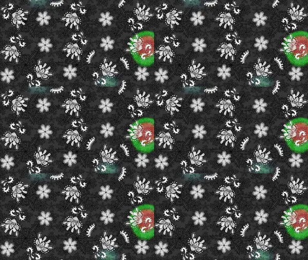 Süslü kumaş deseni. Düz Çiçek Elementleri Tasarımı. Renkli Bahar Teması eskiz kalıbı. Raster illüstrasyonunda çiçek deseni çizimi.