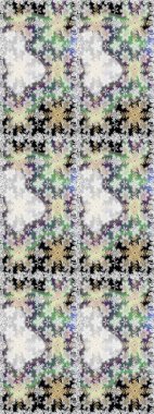 Raster Golden Mehndi kusursuz desen. Gri renkli desen. Kına dövmeli süs çiçekleri, altın çıkartmalar, mehndi ve yoga tasarımı, kartlar ve parmak izleri..