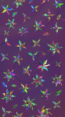 Modern gösterişli mor ve menekşe arkaplan duvar kağıdı resimli klasik çizgili desenli desenli çiçekler, çiçekli süsler. Çiçekli el çizimi çizimi deseni.