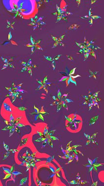 Yatak çarşafları, ceket, paket tasarımı, kumaş ve moda kavramları için tekstil baskısı. Çiçekleri, deniz kabukları, mandalaları ve suluboya efektleriyle donanma geçmişi. Çizim kalıbı etnik tasarım.