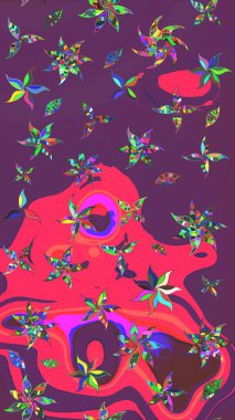 Doğal kozmetik ürünleri, parfüm, çiçekçi dükkanı için bahar ihalesi tasarımı. Mor ve pembe lale çiçekleriyle Raster eskiz deseni. Karşılama ya da düğün geçmişi olarak kullanılabilir. Paket kağıdı için en iyisi..