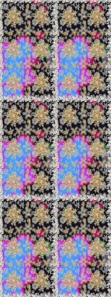 Barok tarzında kusursuz bir doğulu süsü. Geleneksel klasik raster altın pürüzsüz desen. Gri renklerdeki altın elementler.